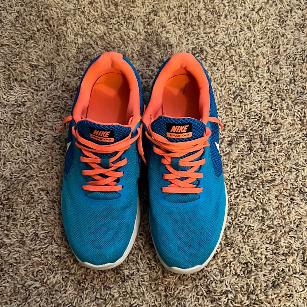 Nike bright blue sneakers